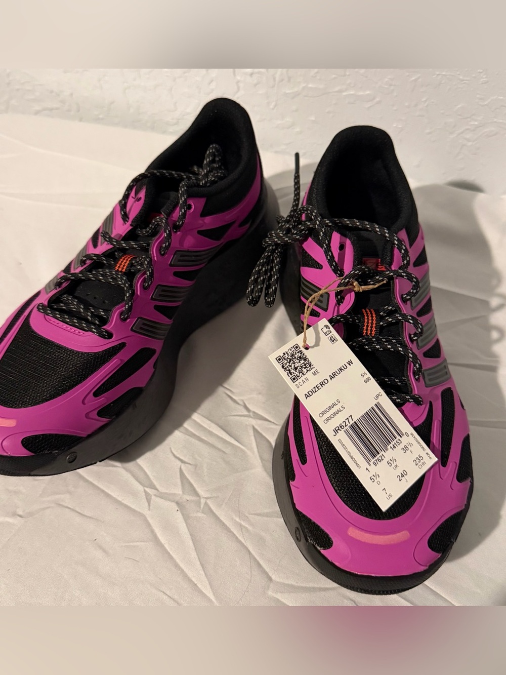 Adidas  Pink and Black Women's Sneakers — Adizero Style Size 7
